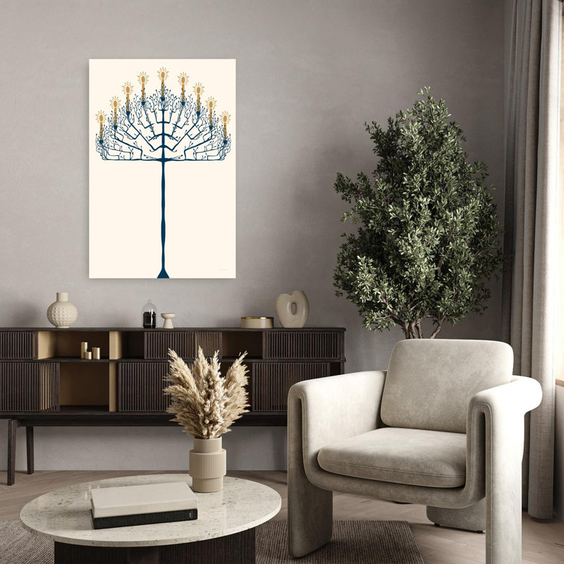Arbre d’arbre contemporain contemporain, H 36 po x l 24 po
