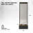 68 in H Freestanding Waterfall Fountain w/ Decorative Rocks, Aluminum Black Frame/ Clear Glass-1406231419