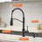 Touchless Motion Sensor Activated Kitchen Faucet with Pull Down Sprayer for Enhanced Hygiene and Convenience-130630490