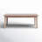 Amina Outdoor Solid Wood Acacia Rectangular Coffee Table