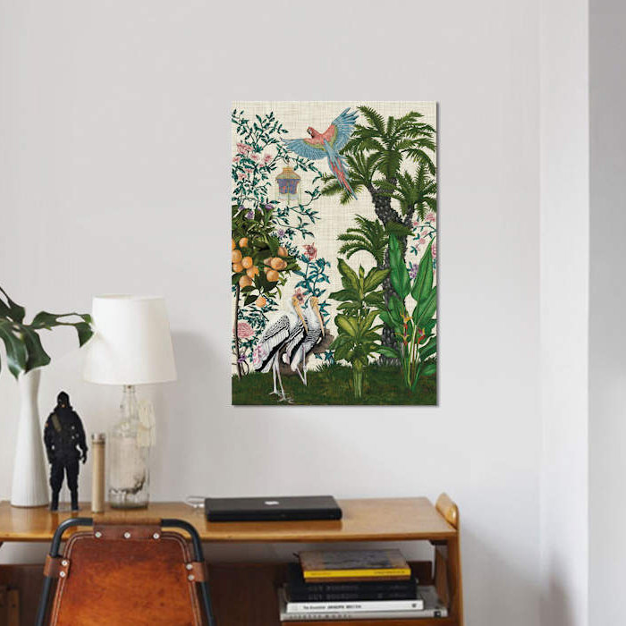 « paradis chinoiserie ii », impression sur toile, H 18 po x l 12 po x P 1,5 po