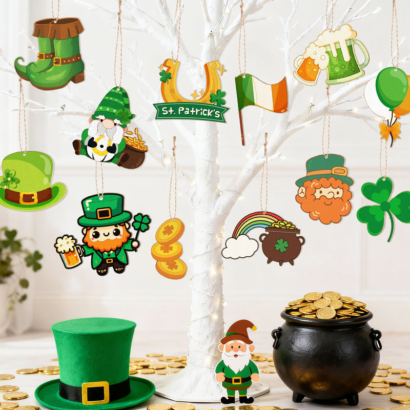 St. Patrick's Day, ensemble de 61 décorations pour la Saint-Patrick