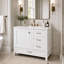 Meuble-lavabo de salle de bain de 36 pouces (91 cm) avec tiroirs et porte à fermeture amortie-107937052