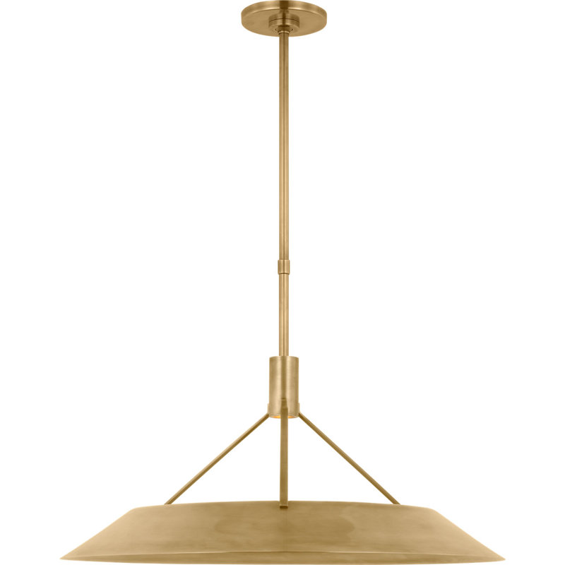 Sospeso X-Large Pendant, Hand Rubbed Antique Brass