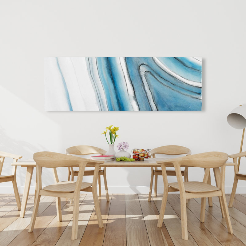 Géode ronde - Toile blanche abstraite pour une décoration intérieure élégante
