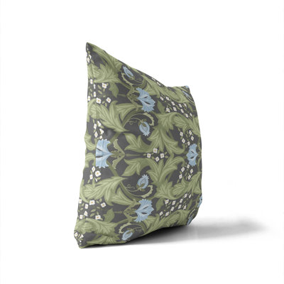Ogee Leaf UV Protected Outdoor Pillow
