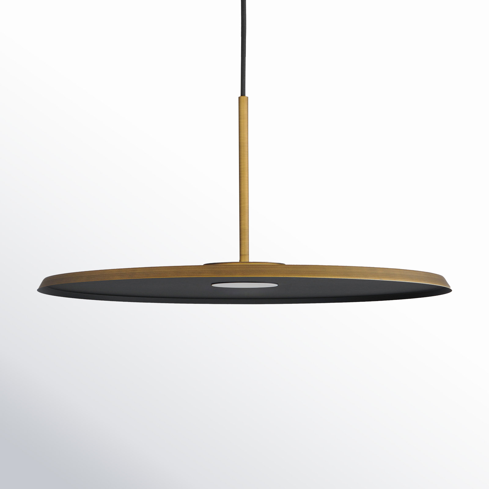 Celie Single Light LED Pendant, Antique Brass