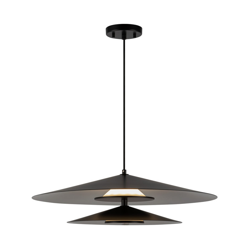 Cruz 2 - Light LED Pendant, Black/White