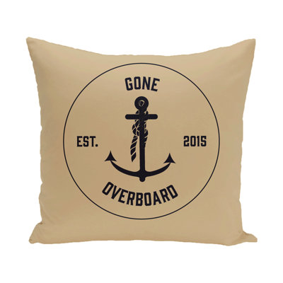 Nautical Nights Outdoor Reversible Throw Pillow