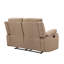 Beige avec construction à ressorts et support lombaire en mousse de microfibre -