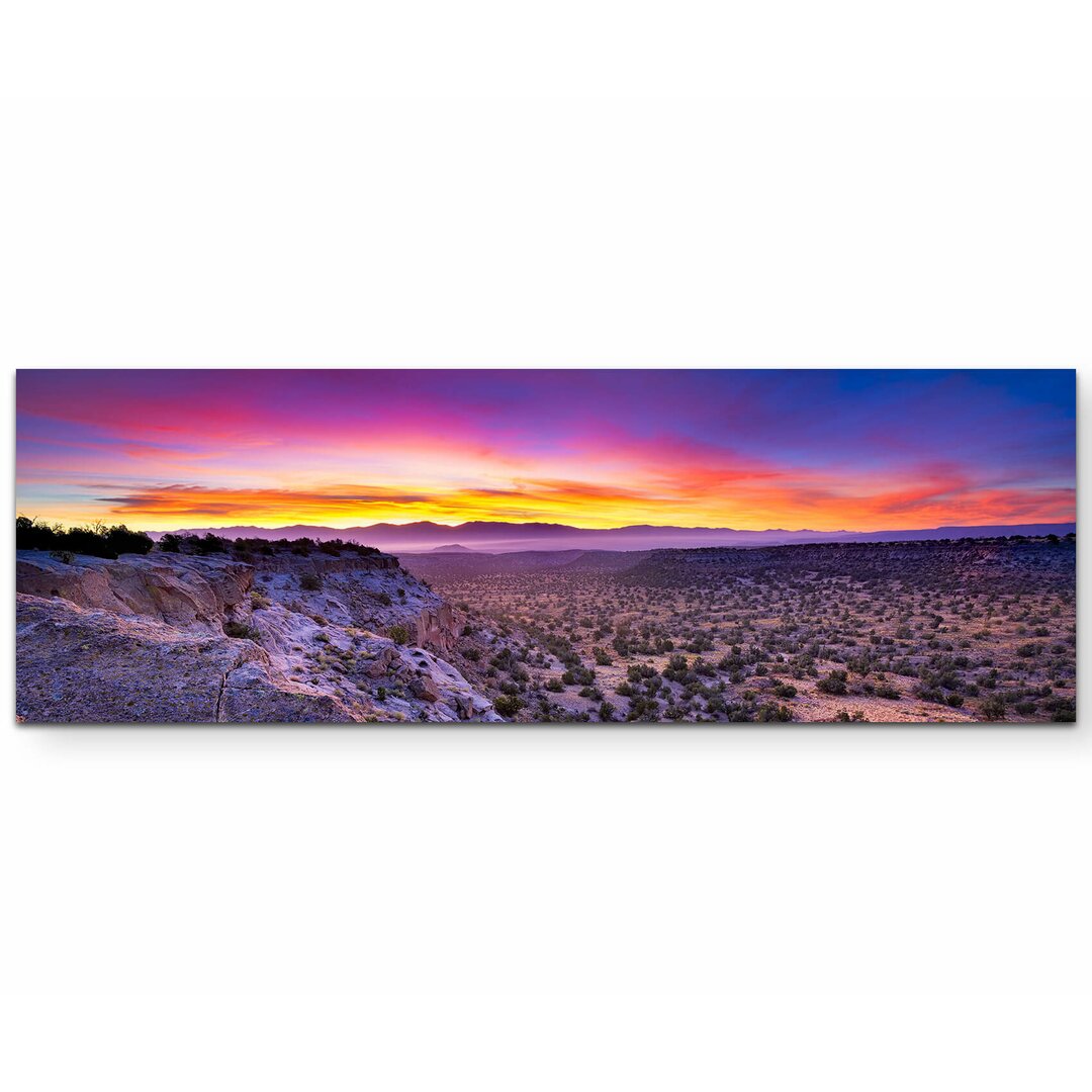 Leinwandbild Sonnenaufgang über Bandelier National Monument