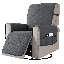Water Resistant Recliner Chair Slipcover, Non Slip Covers for Recliner Chair with Pocket, Washable Reclining Couch Cover, Furniture Protector for Kids, Pets(Small, Grey)-81418107-3696481