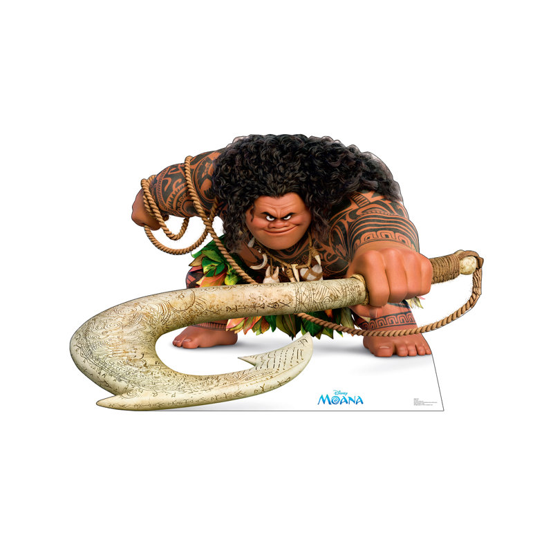 Maui Disney Moana 45'' Cardboard Stand-Up with Hook