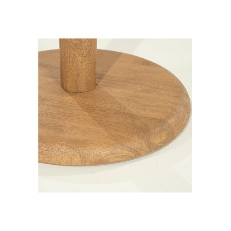 Florent Round Solid Wood Dining Table, Natural