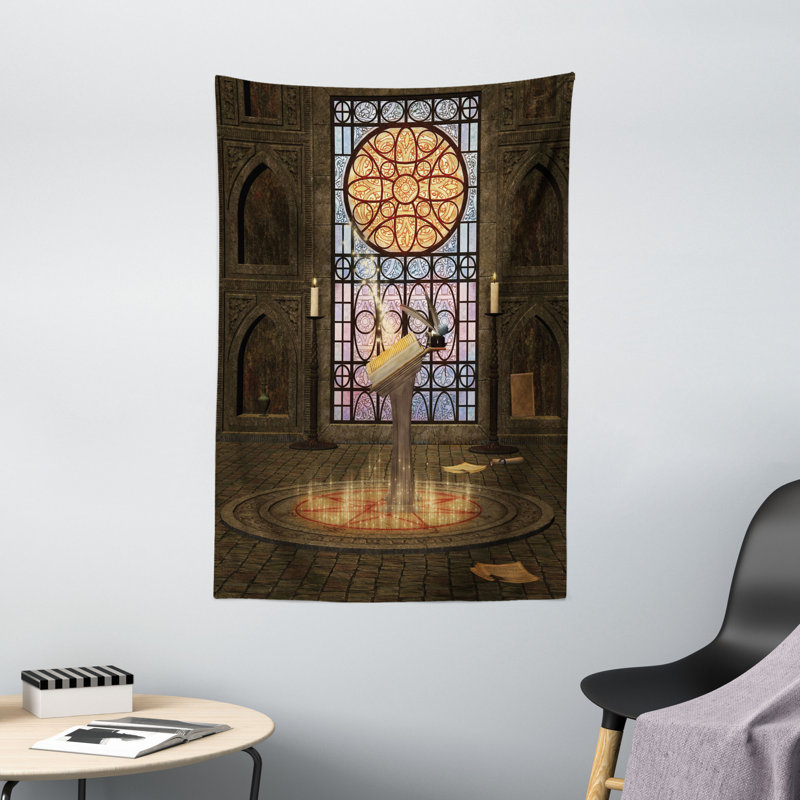Tapisserie en polyester gothique, H 60 po x l 40 po