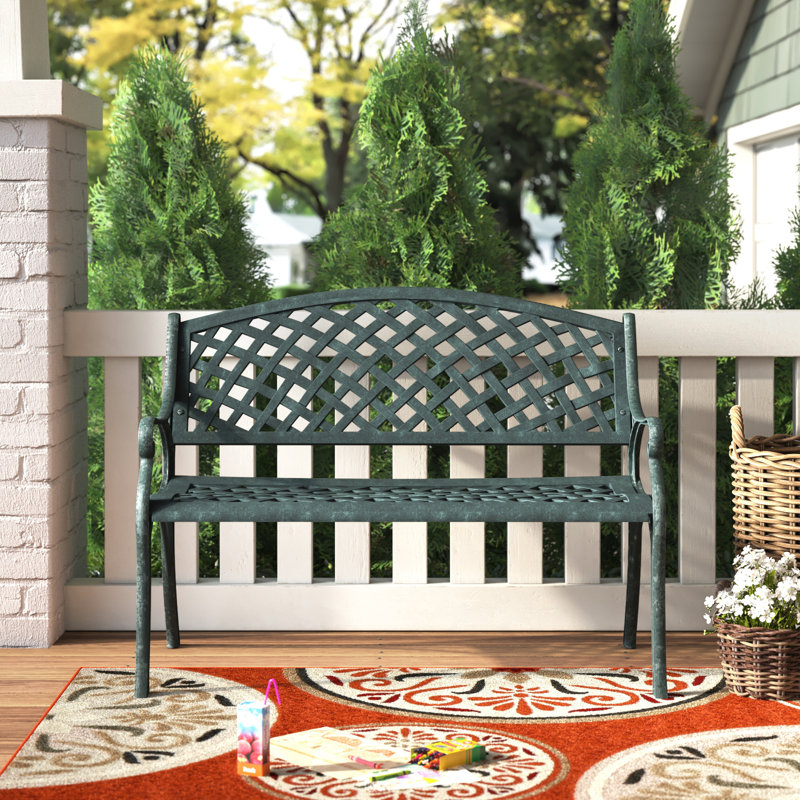 Banc de jardin en aluminium Cherwell, Vert antique