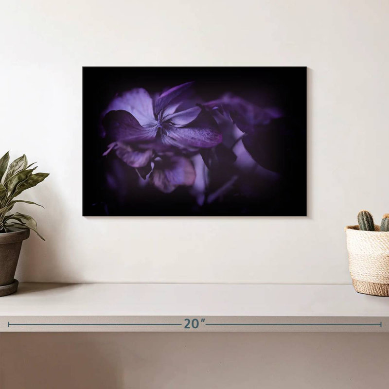 Harnek Purple Hydrangea Flower, 8" H x 12" W