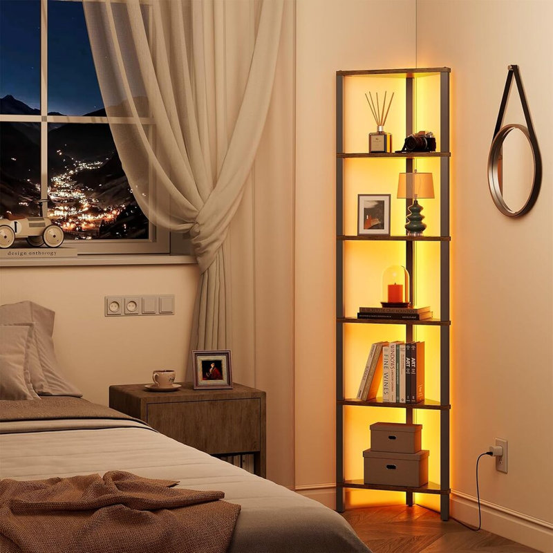 148.6 cm H x 26 cm W Bookcase