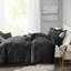 Édredon en velours pour lit simple / simple TG - noir, losange, lavage à la machine, coussin décoratif matelassé losange noir, lavable-122457022-122457021