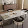 Joceline 78.74'' to 110.23” Extendable Rectangular Sintered Stone Dining Table Seat 10-12