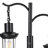 66.3" Vintage-Style Dual Head Metal Floor Lamp with Marble Base and Dimmable Bulbs
