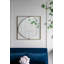 Miroir coquelicot 32 x 1 x 32 po avec cadre en métal de style contemporain pour salle de bain