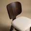 Ensemble de table de salle à manger 7 pièces en bois massif avec chaises rembourrées Rozella
