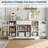 55" Modern Sideboard Buffet Cabinet with Drawer, Shelves & Door Storage-1829132253