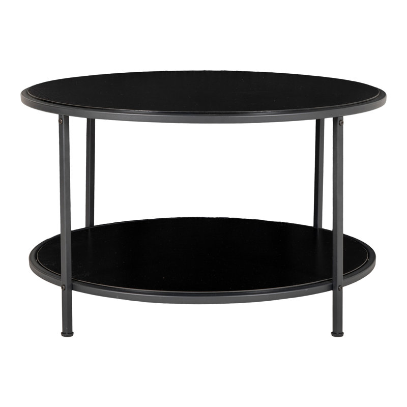 Jewelyssa Coffee Table with Storage, Black