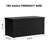Vbal 180 Gallons Water Resistant Resin Lockable Deck Box-91218884