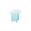 Vinci Large End Table In Iridescent Glass-836837854