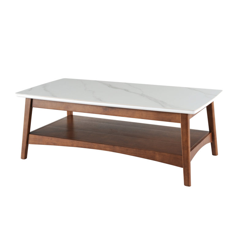Table basse Barther avec rangement, table centrale, table basse