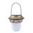 Set of 2 Solar-Powered Leaf Design Hanging Lanterns with Shepherd Hooks