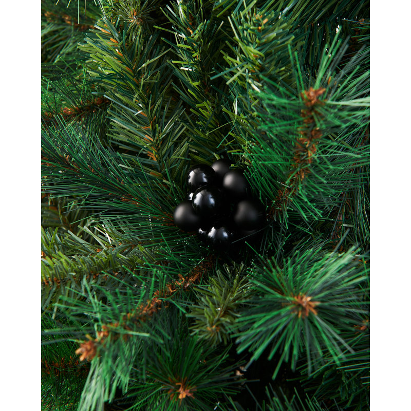 11cm Solid Colour Plastic / Acrylic Bauble, Black