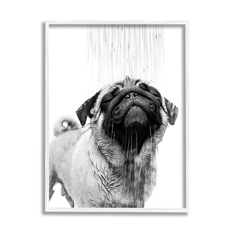 Az-237, Giclée encadrée blanc bord de mer, H 14 po x l 11 po x P 1,5 po
