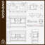 Ensemble de meuble-lavabo double 54 po Radstock-1822019458