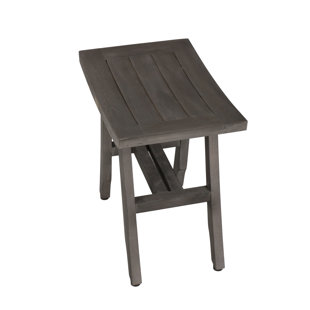 Banc de douche en teck de l 18 po x P 12 po Satori de CoastalVogue