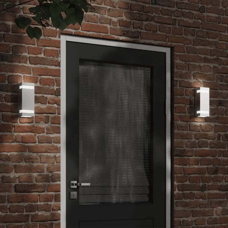 Dannika Plug-in 1 Light Outdoor Wall Light, Silver