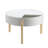White & Natural Round Coffee Table