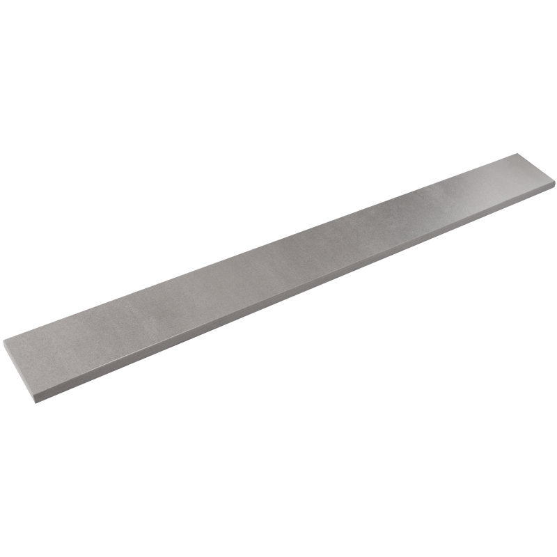 Bronzo 24" x 2.5" Porcelain Bullnose Tile Trim, Gray