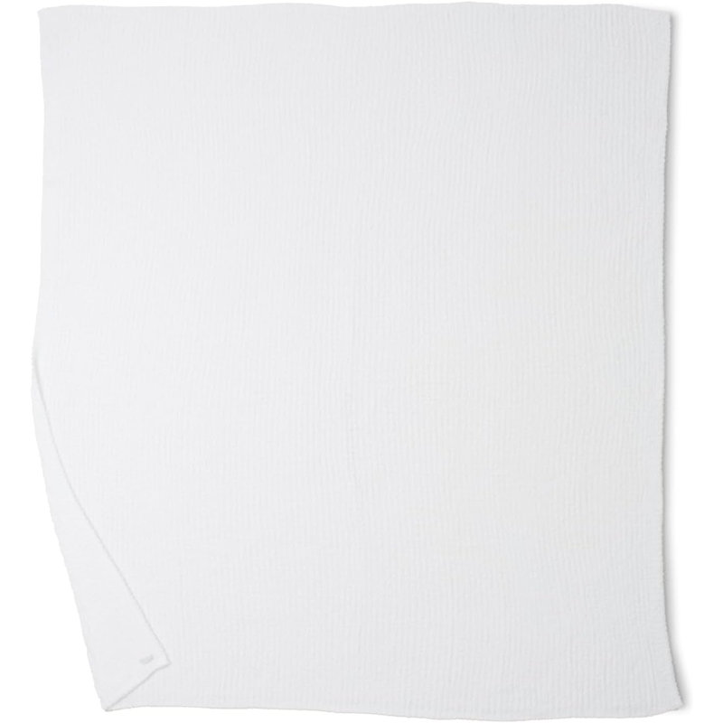 Couverture ultra douce Barefoot Dreams, 22" L x 20" W, Blanc