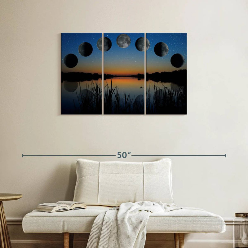 Oberle Lunar Phase Sequence, 24" H x 38" W