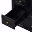 Meuble-lavabo 30 po avec lavabo, meuble-lavabo autoportant noir avec lavabo en céramique, structure en bois massif, porte à fermeture en douceur, 3 tiroirs