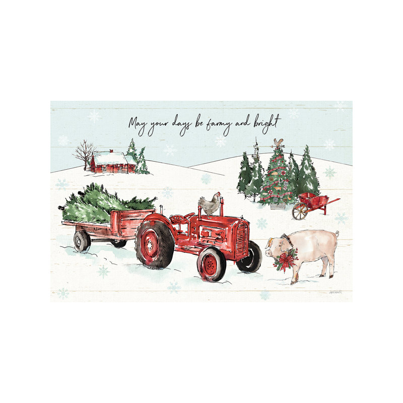 Holiday On The Farm I - Farmy And Bright by Anne Tavoletti - Wrapped Canvas Print, 152.5 cm H x 101.5 cm W