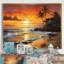 Caraibe Island Sunset III - reproduction sur toile-674641869-674641868