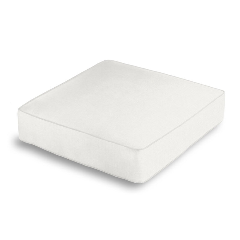 Square Pillow Cover & Insert, Oat White