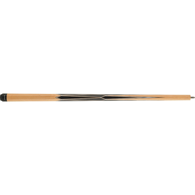 Natural Maple and Black 19oz Pool Cue with Floating Diamonds