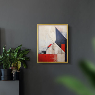 Paysages série Cxxi - reproduction encadrée de qualité supérieure - prête à être accrochée - aucun clou requis