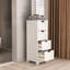Armoire de rangement autoportante avec 4 tiroirs, convenant à la salle de bain, au salon et à la cuisine