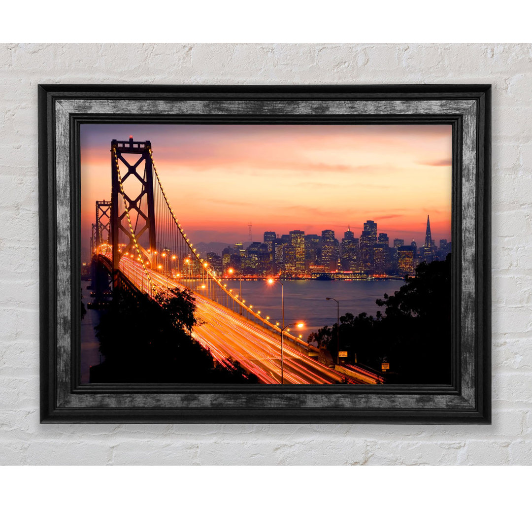 Golden Gate Bridge To The City - Einzelne Bilderrahmen Kunstdrucke